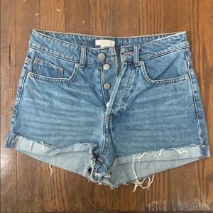 H&M Denim Shorts with Button Fly